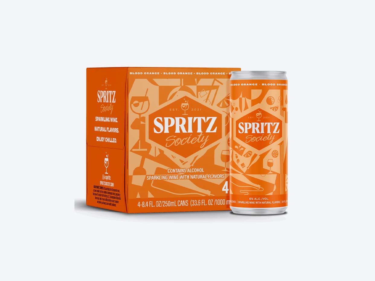 Spritz Society - Blood Orange Sparkling Wine Spritz 4pk
