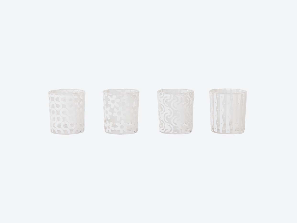 Areaware Pattern Glasses - White