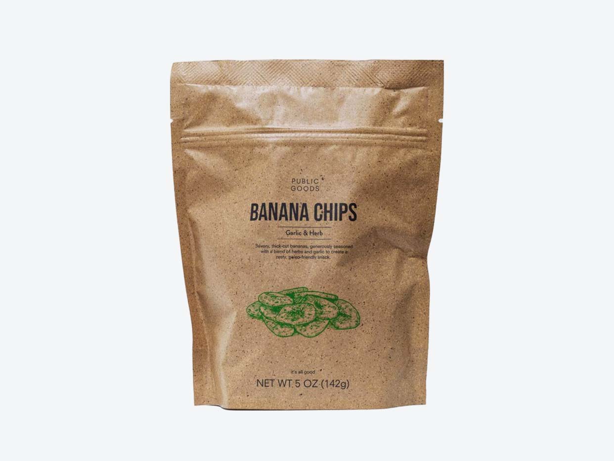 Public Goods - Garlic & Herb Banana Chips