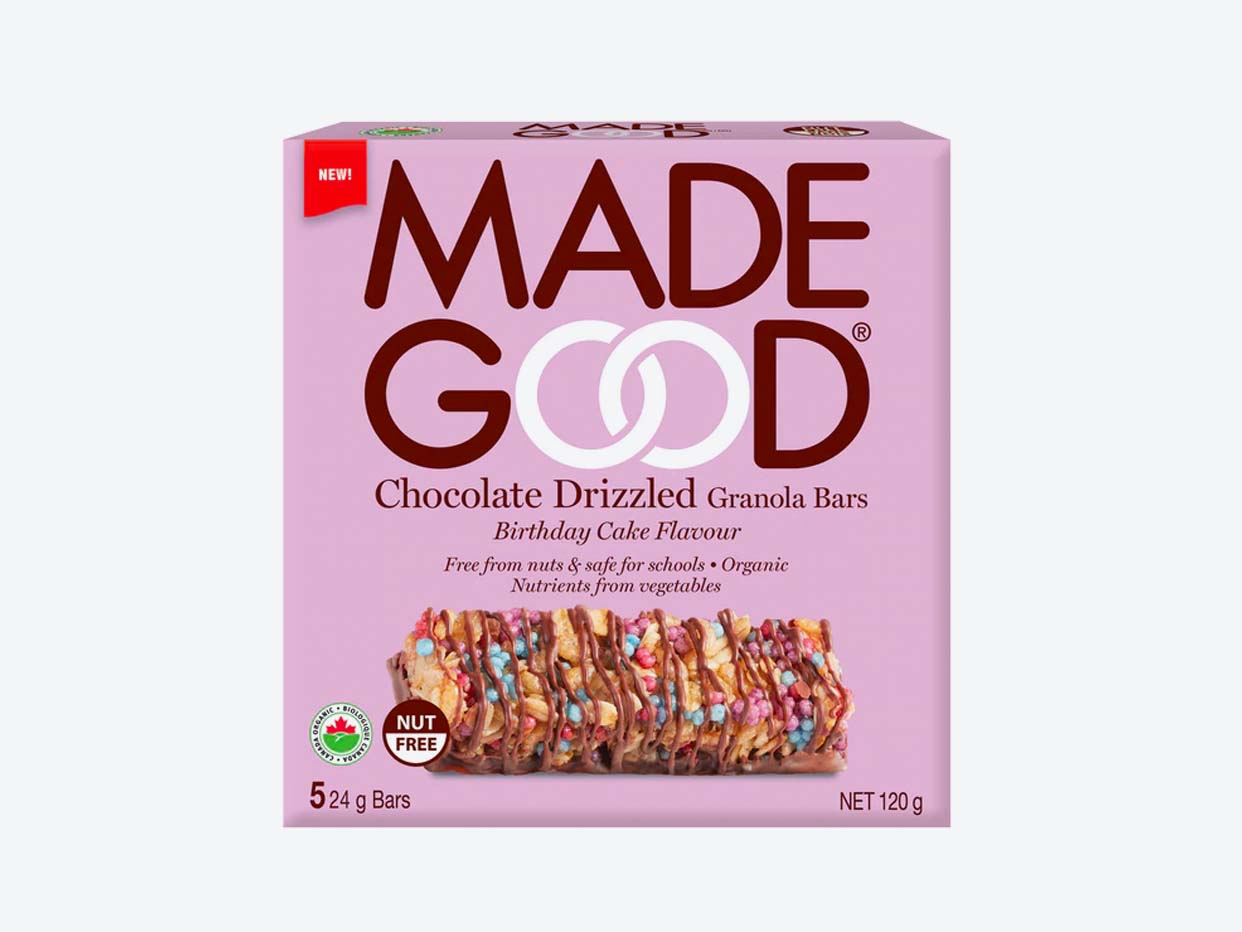 Made Good - Chocolate Drizzled Birthday Cake Granola Bar