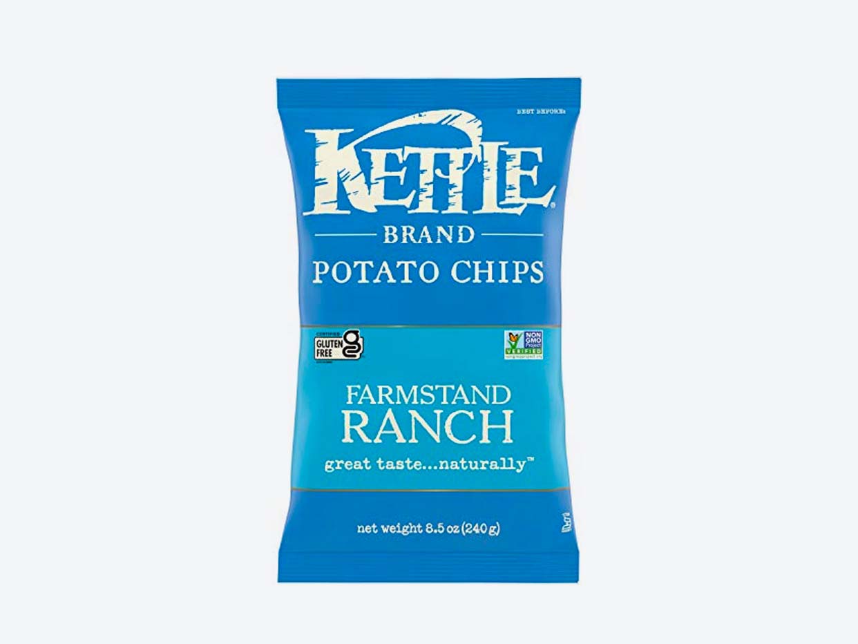 Kettle Brand Potato Chips, Farmstand Ranch Kettle Chips, 8.5 Oz