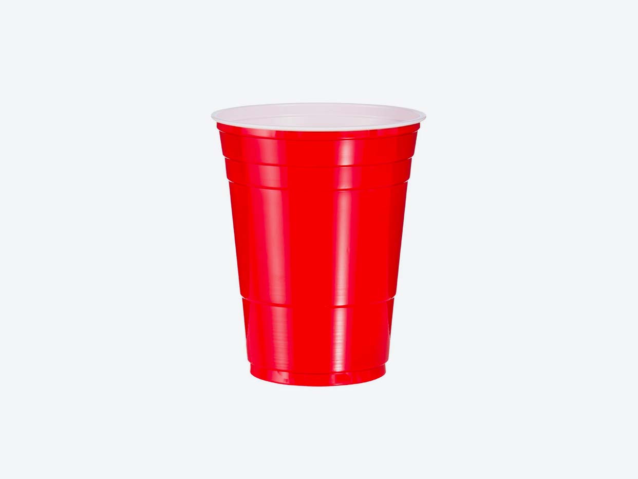 Solo Grip Plastic Cup - Red 20ct
