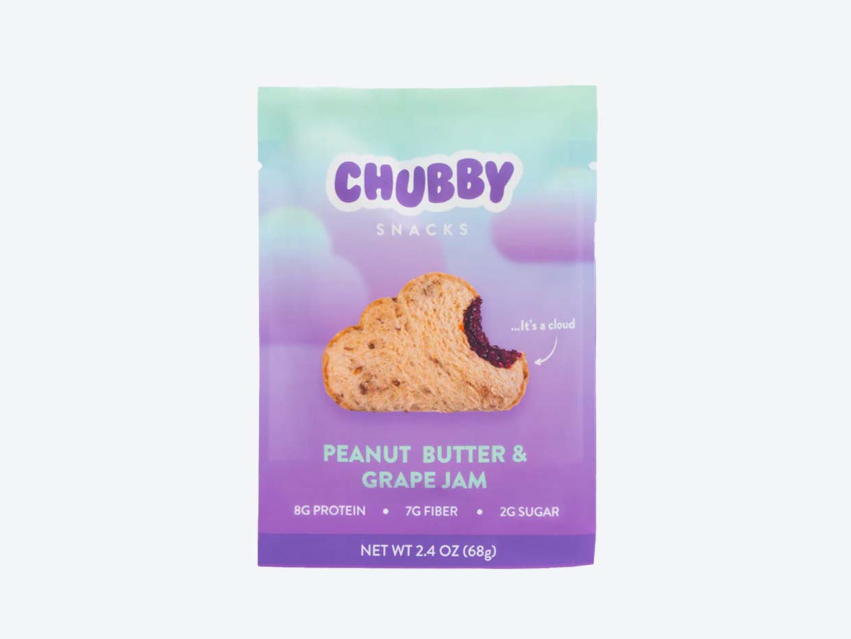 Chubby Snacks - Grape & Peanut Butter 4 pack