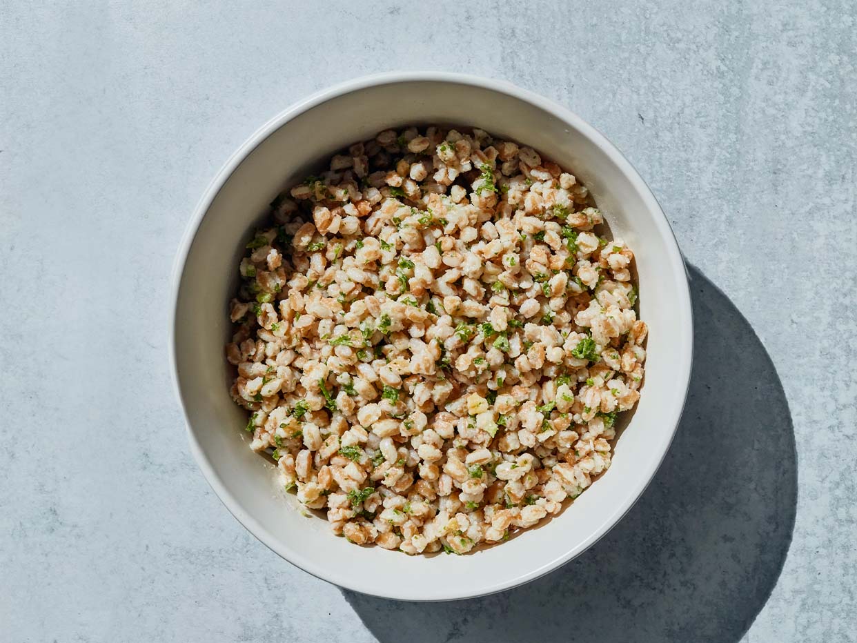 Garlicky Farro