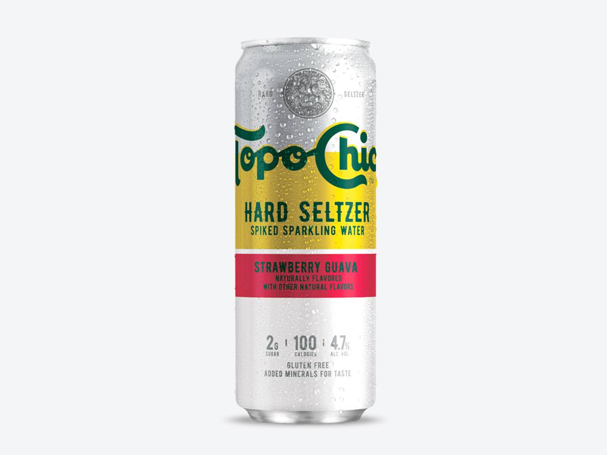 Topo Chico Hard Seltzer Strawberry Guava ABV 4.7% 24 Fl OZ - Cheers On  Demand