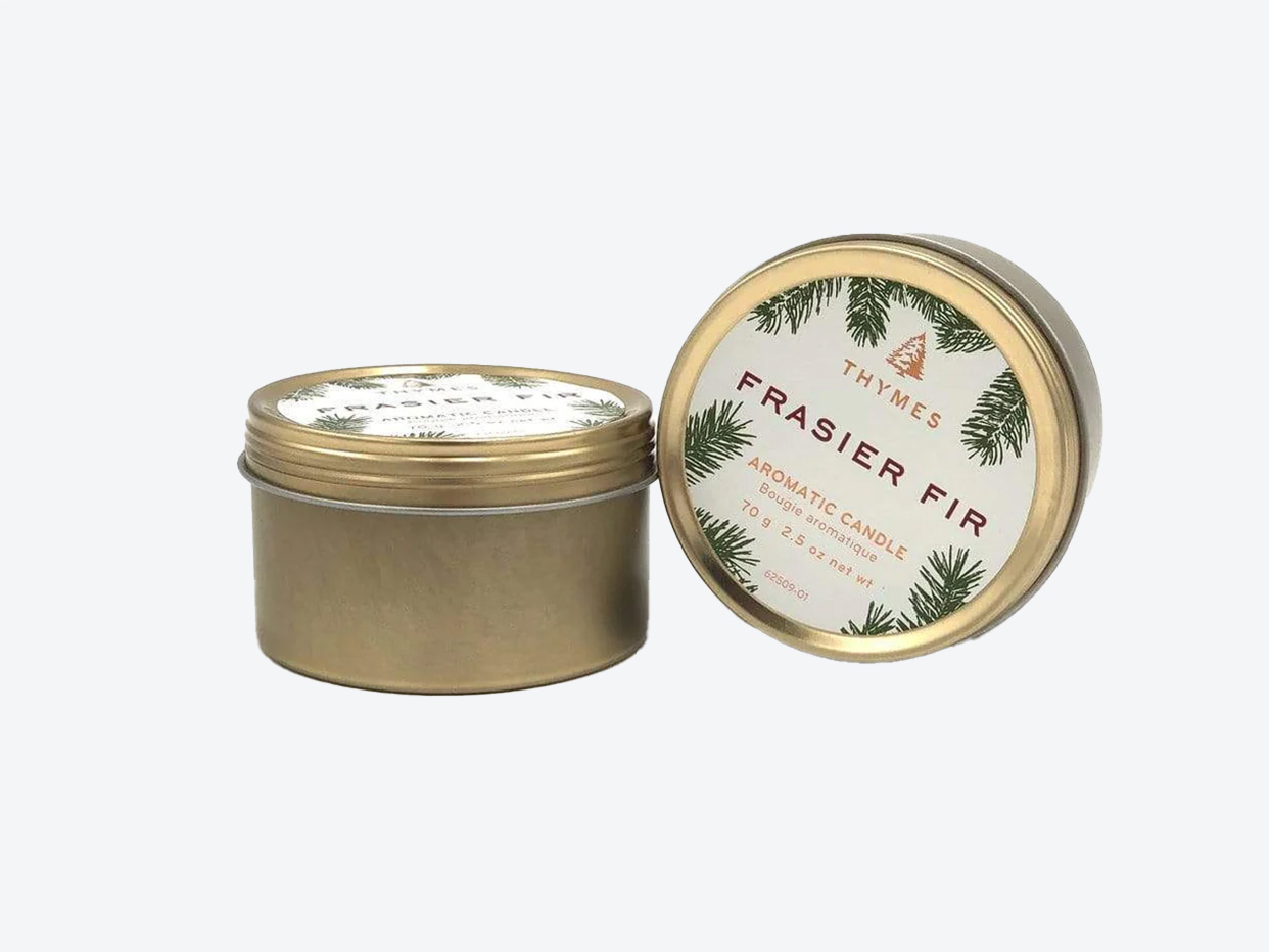 Frasier Fir Candle Gold Travel Tin 2.5 oz