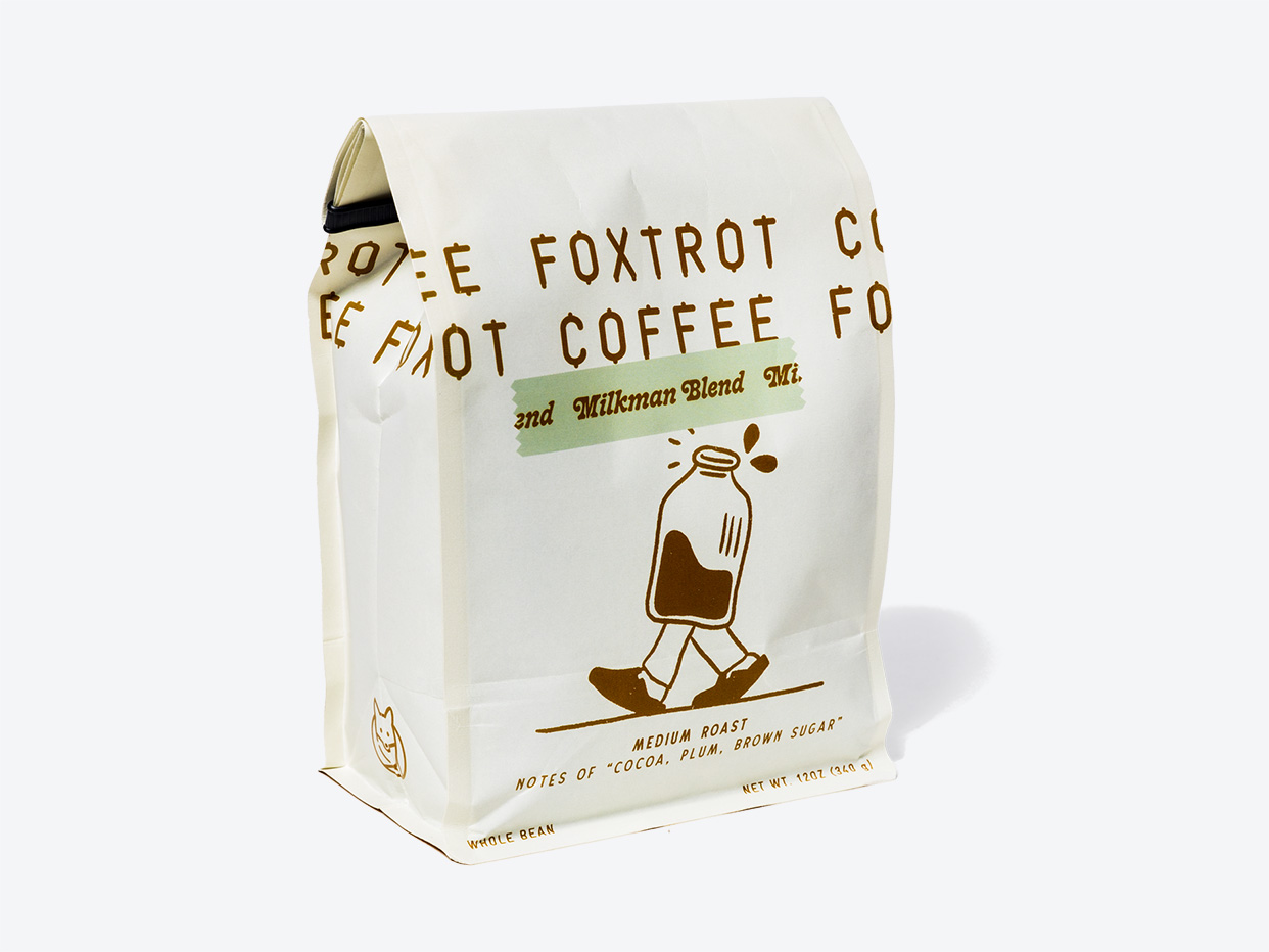 Foxtrot Milkman Blend, Whole Bean Coffee, 12oz