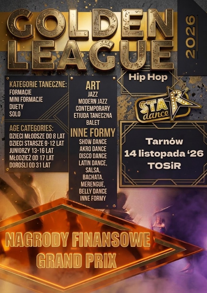 Plakat turnieju GOLDEN LEAGUE 2026