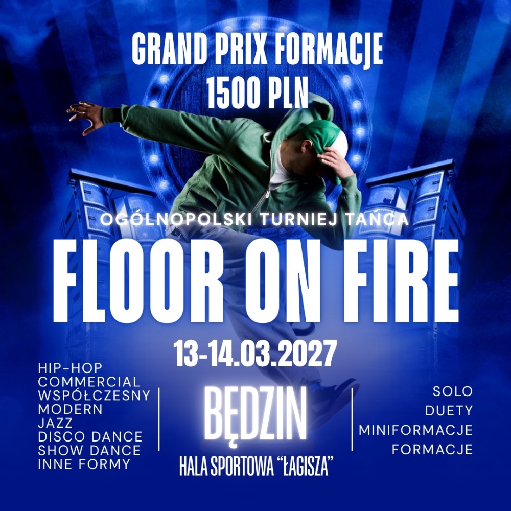 Plakat turnieju Floor on Fire
