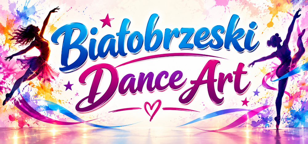 Plakat turnieju Ogólnopolski Festiwal Tańca "Białobrzeski Dance Art"