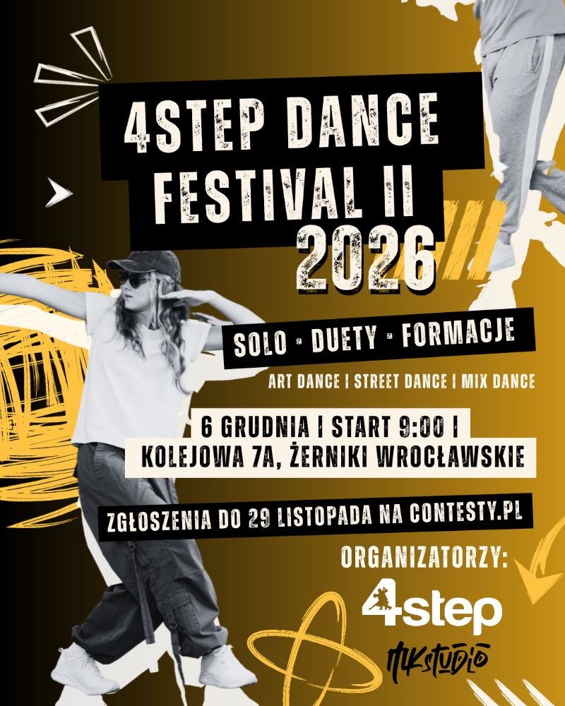 Plakat turnieju 4STEP Dance Festival II
