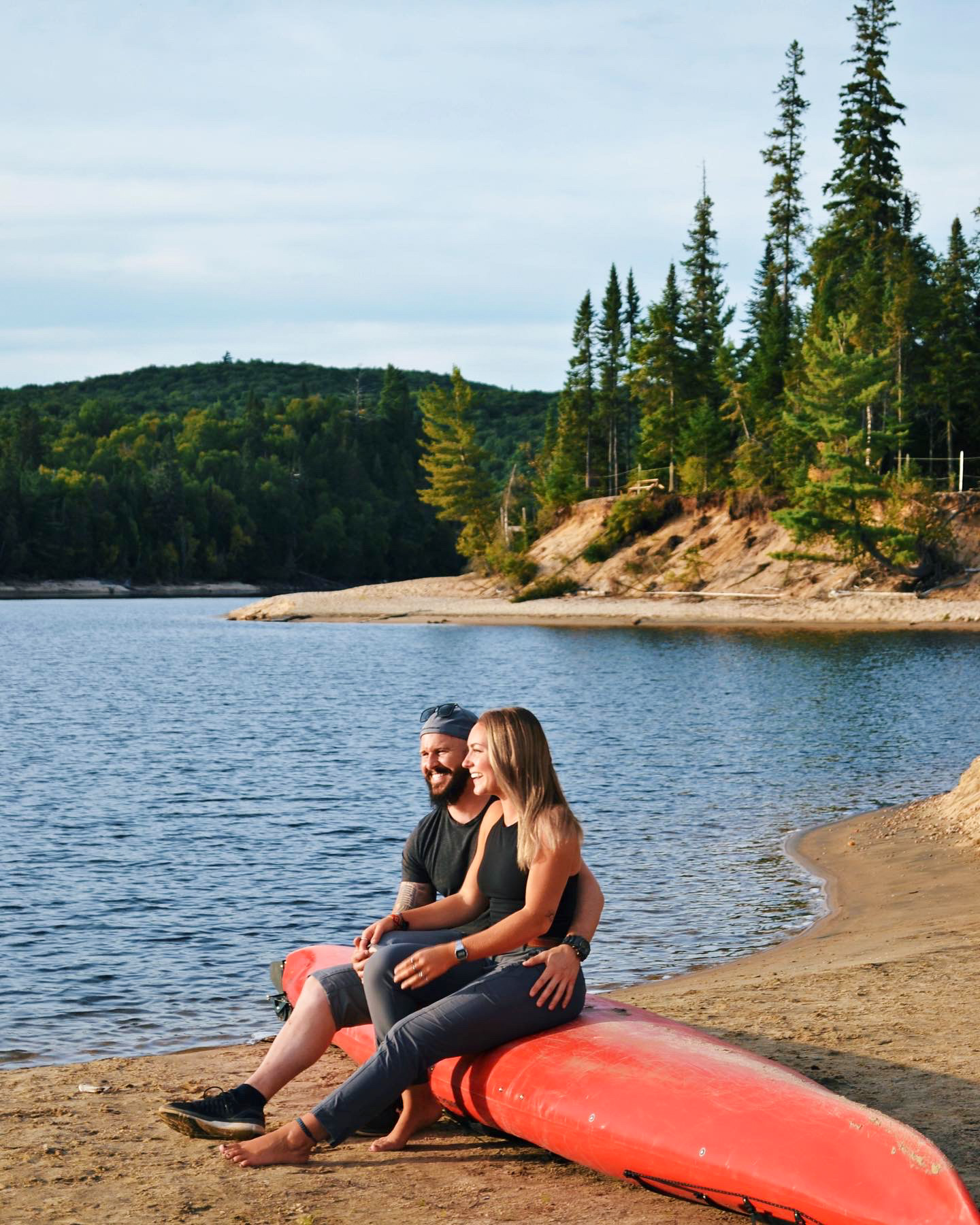 Moment de partage au chalet