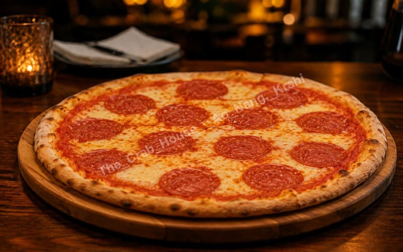 Salami Pizza – The Crab House menu
