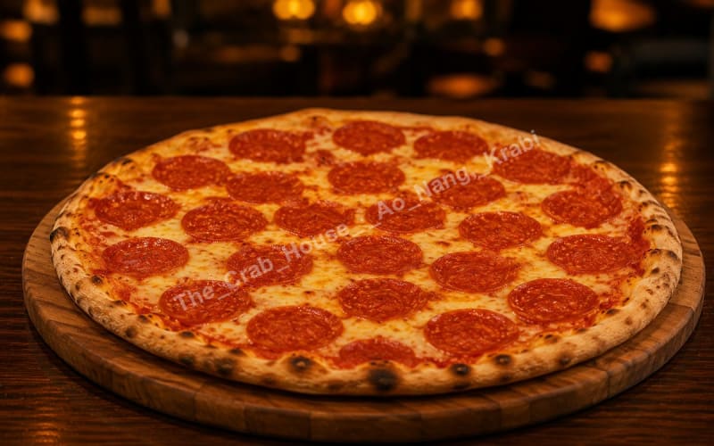 Pepperoni Pizza – The Crab House menu