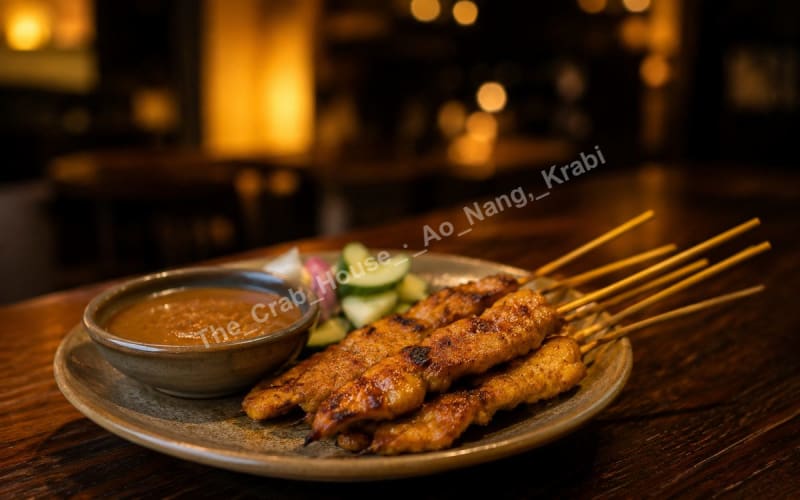 Chicken Satay – The Crab House menu