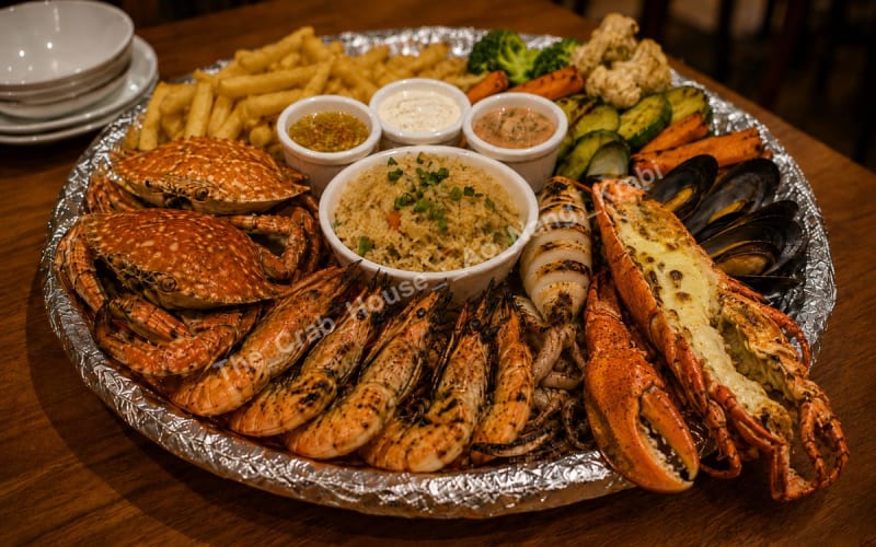 Grilled Seafood Lobster Platter