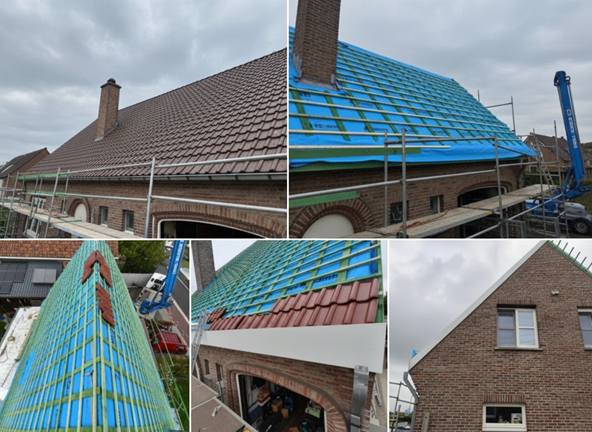 Voorbeeld van dakinspectie voor dakherstelling