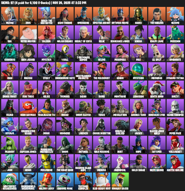 Fortnite Account ( PLAYSTATION / PC ) (Omegarok) (97 Skins) Fortnite Account ( PLAYSTATION / PC ) (Omegarok) (97 Skins)