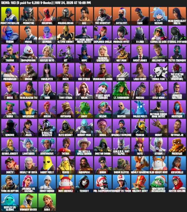 Fortnite Account ( PC / XBOX ) (Lara Croft) (103 Skins) Fortnite Account ( PC / XBOX ) (Lara Croft) (103 Skins)
