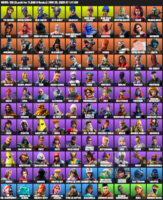 Fortnite Account ( PC / XBOX ) (Leviathan Axe) (120 Skins) Fortnite Account ( PC / XBOX ) (Leviathan Axe) (120 Skins)