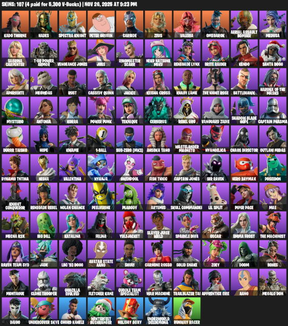 Fortnite Account ( PLAYSTATION / XBOX / PC ) (Omegarok) (107 Skins) Fortnite Account ( PLAYSTATION / XBOX / PC ) (Omegarok) (107 Skins)