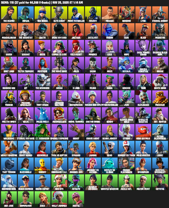 Fortnite Account ( XBOX / PC ) (Leviathan Axe) (115 Skins) Fortnite Account ( XBOX / PC ) (Leviathan Axe) (115 Skins)