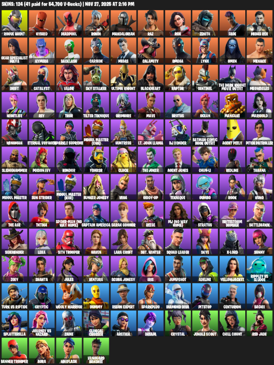 Fortnite Account ( PLAYSTATION / XBOX / PC ) (Leviathan Axe) (124 Skins) Fortnite Account ( PLAYSTATION / XBOX / PC ) (Leviathan Axe) (124 Skins)