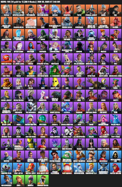 Fortnite Account ( PLAYSTATION / PC ) (Leviathan Axe) (144 Skins) Fortnite Account ( PLAYSTATION / PC ) (Leviathan Axe) (144 Skins)