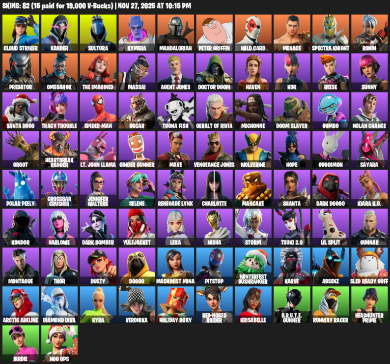 Fortnite Account ( PC / XBOX ) (Leviathan Axe) (82 Skins) Fortnite Account ( PC / XBOX ) (Leviathan Axe) (82 Skins)