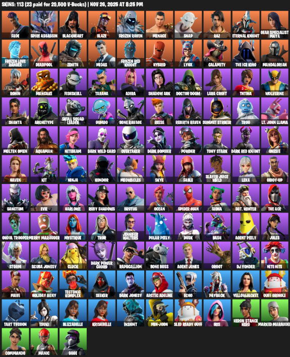 Fortnite Account ( PC / PLAYSTATION ) (Leviathan Axe) (113 Skins) Fortnite Account ( PC / PLAYSTATION ) (Leviathan Axe) (113 Skins)