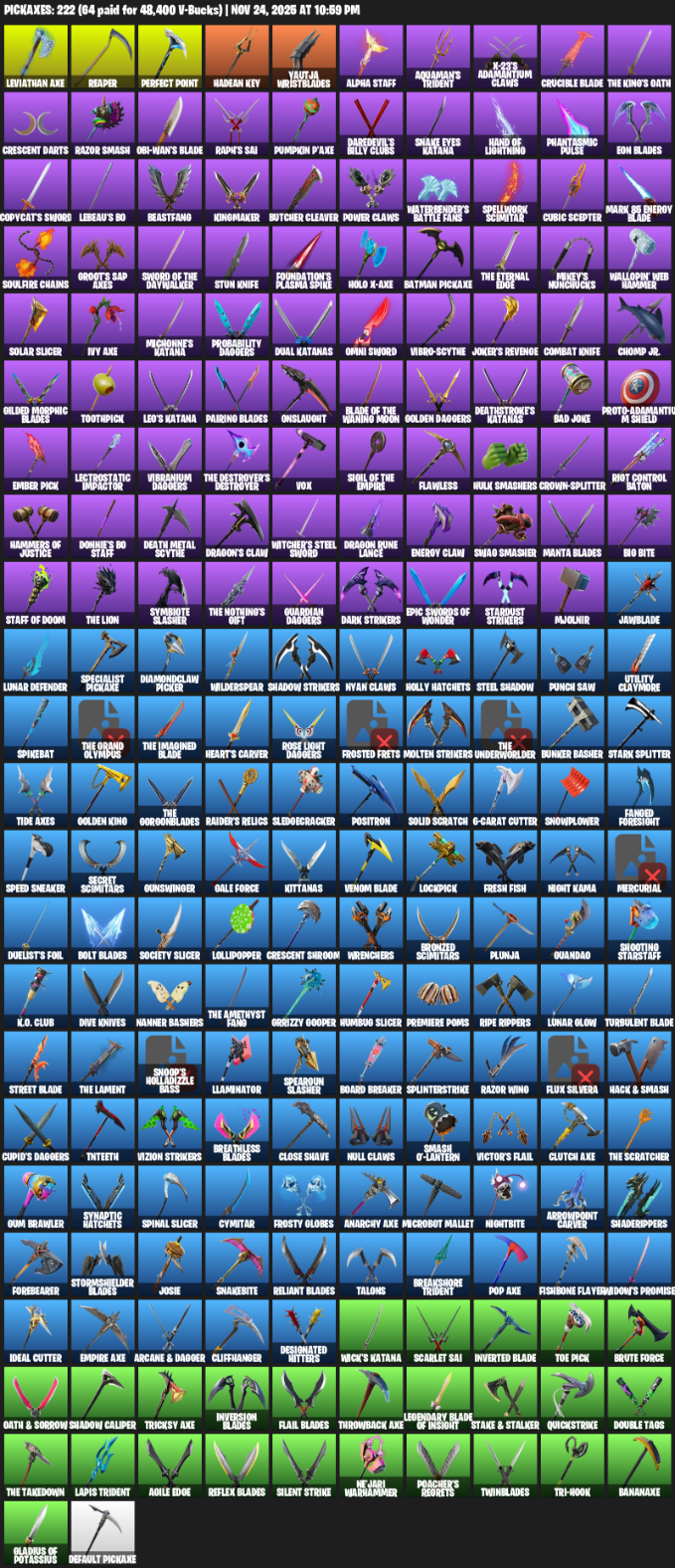Fortnite Account ( PC / XBOX ) (Leviathan Axe) (205 Skins) Fortnite Account ( PC / XBOX ) (Leviathan Axe) (205 Skins)