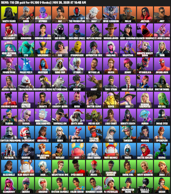 Fortnite Account ( PLAYSTATION / XBOX / PC ) (Leviathan Axe) (110 Skins) Fortnite Account ( PLAYSTATION / XBOX / PC ) (Leviathan Axe) (110 Skins)