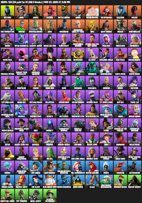Fortnite Account ( XBOX / PC ) (Omegarok) (134 Skins) Fortnite Account ( XBOX / PC ) (Omegarok) (134 Skins)