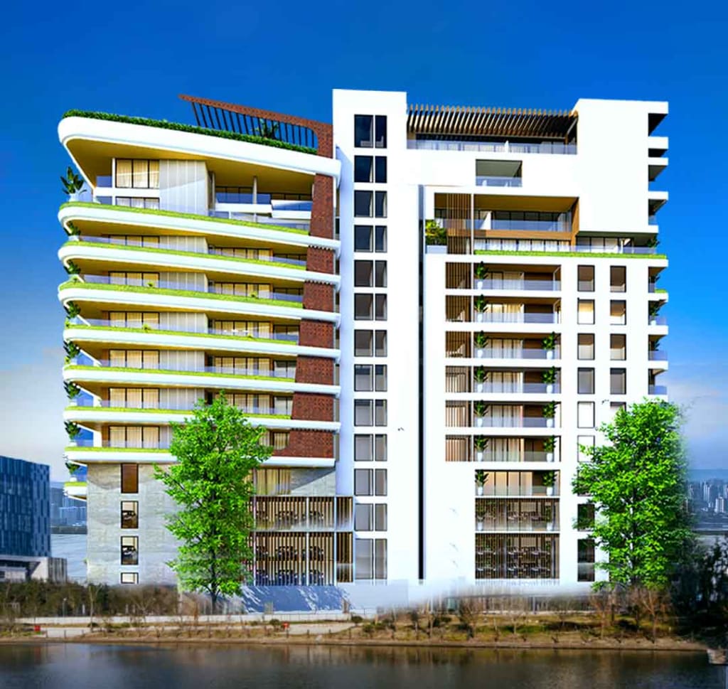 Elysian Rise high-rise facade, Victoria Island, Lagos