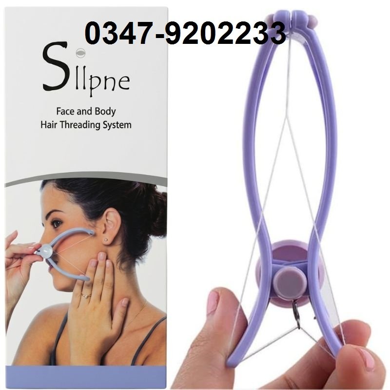 New High Quality Sildne Hair Threading Machine Face and Body Hair Threading Tweezer Slique Hair Threading Machine Facial DIY Beauty Tool for Cheeks lips Eyebrow Facial Remover Smooth Face Hair Remover