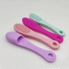 Silicone Face Cleaner Blackhead Remover Brush Cleanser Nose Pore Brush Finger Scrubber Tool Facial Skin Cleaner Massage Brush