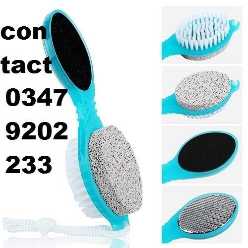 4 in 1 Foot Pedicure Brush with Pumice Stone ( Cleanse, Scrub, File & Buff )