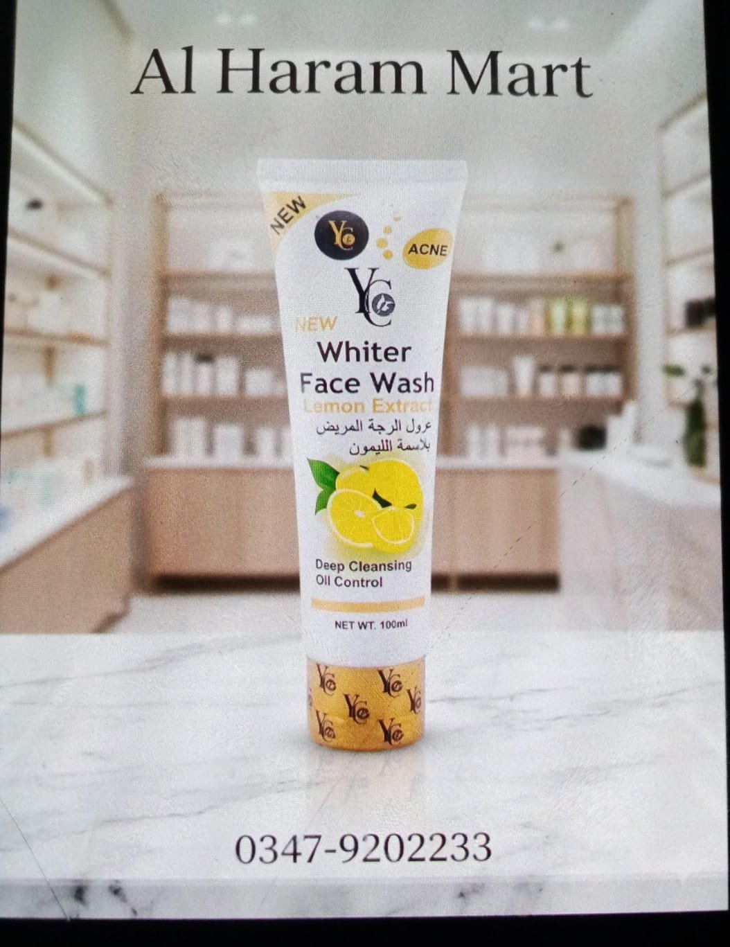 YC Whitening Face Wash Lemon 100ml