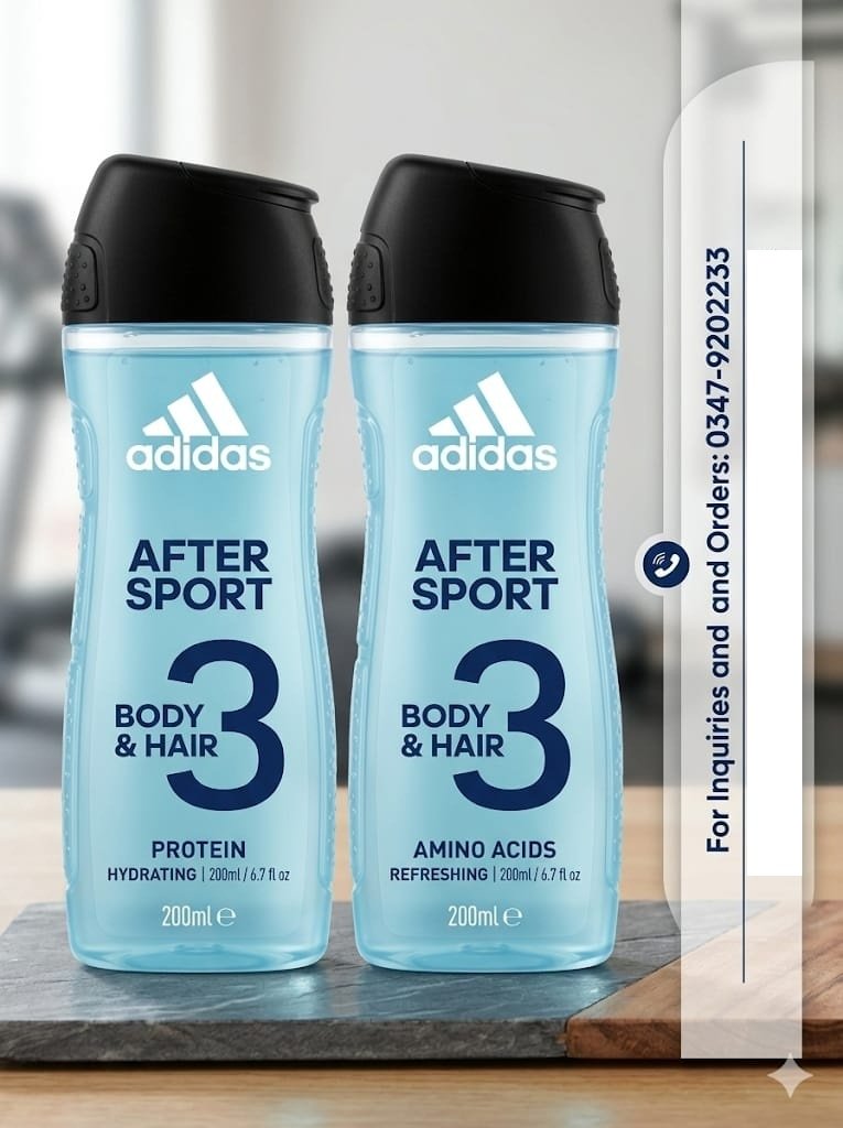 Adidas After Sport 3 in 1 Shower Gel 200ml