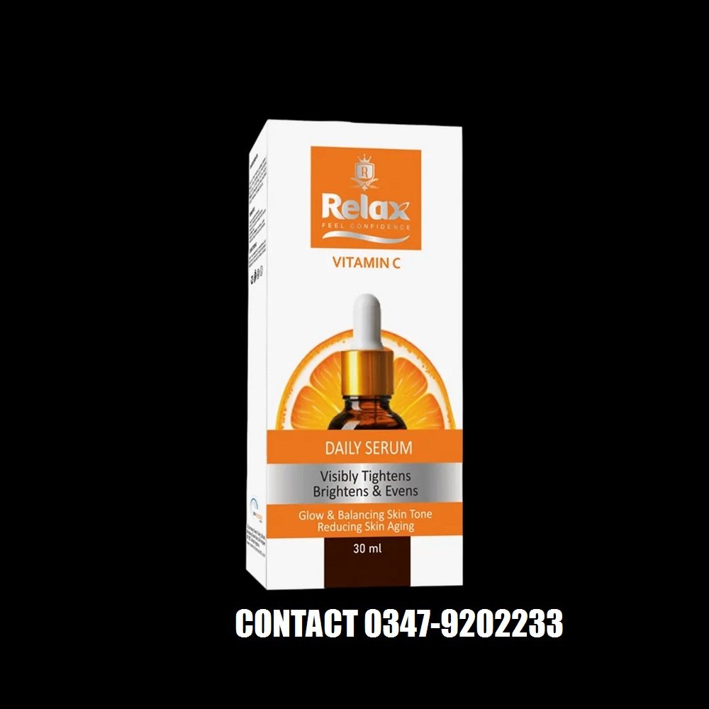 Relax Vitamin C Serum 30ml | Face Brightening Serum | Anti Aging, Dark Spot Remover & Even Skin Tone Formula