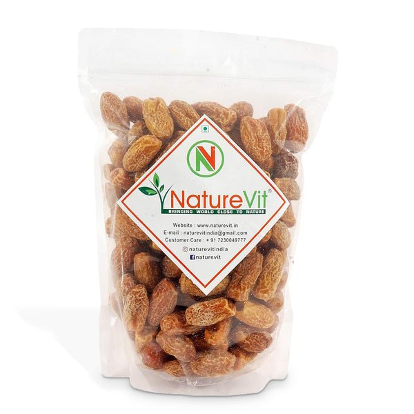 NatureVit Yellow Dry Dates – Premium Sukha Khajoor | Healthy Snack 500G
