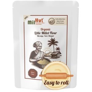 MilHut Organic Little Millet flour 500g – Positive Millet, Easy Roti Rolling