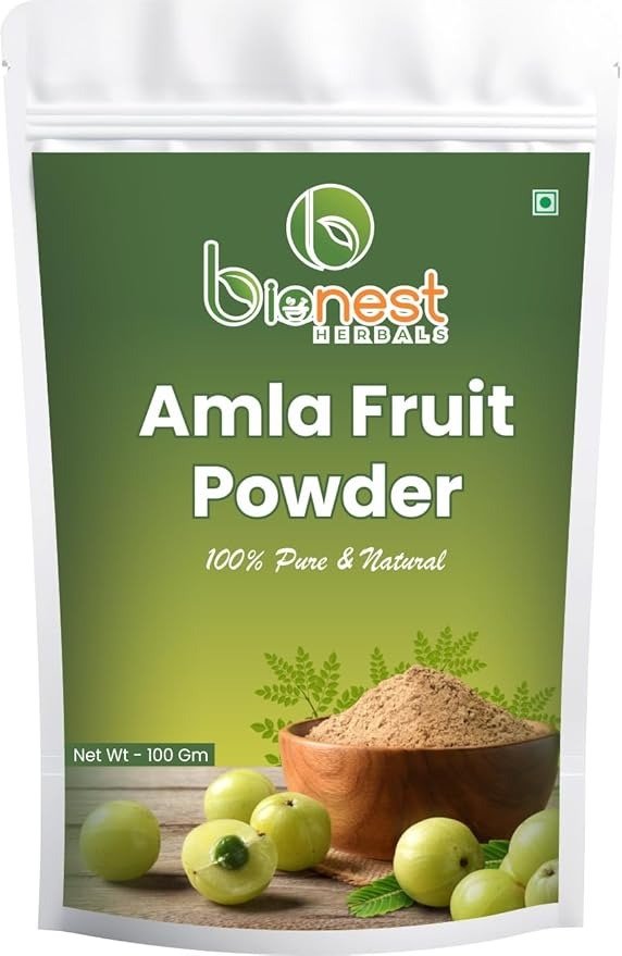 Bionest Herbals Amla Powder - 100 gm| Indian Gooseberry | Amalaki | Nellikai | Amlaki | Vitamin C Rich | Hair, Skin & Digestion Support | 100% Natural