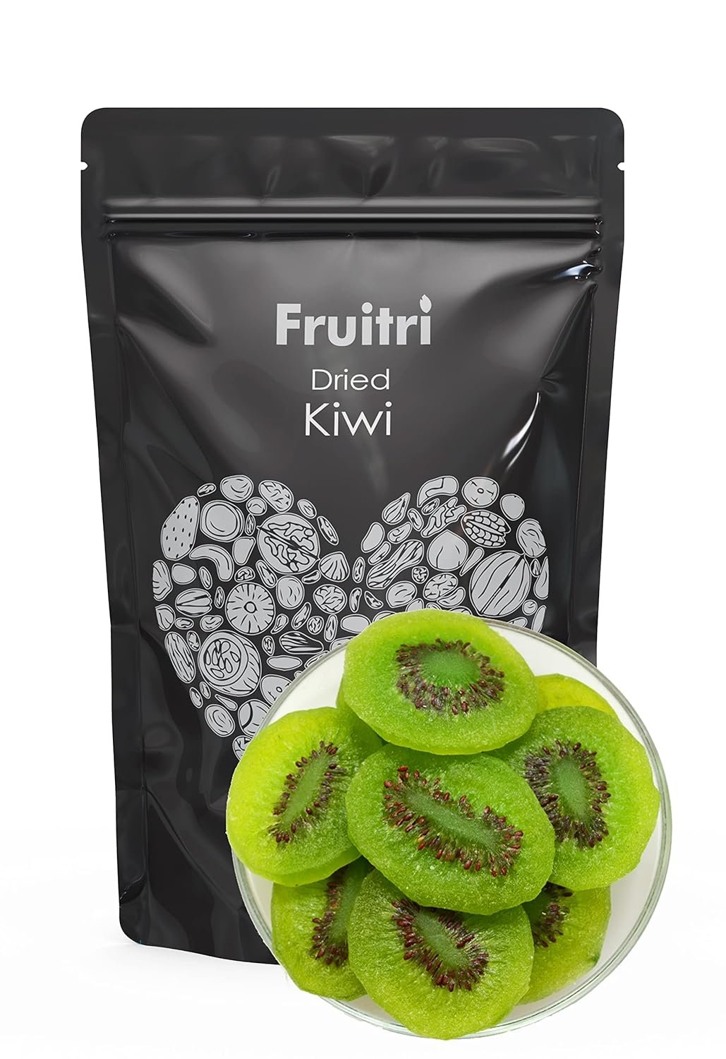Fruitri Dehydrated Candied Premium Dry Kiwi 250g, Slice Natural Kiwi | Plant Based Protein | Rich in Vitamins & Minerals