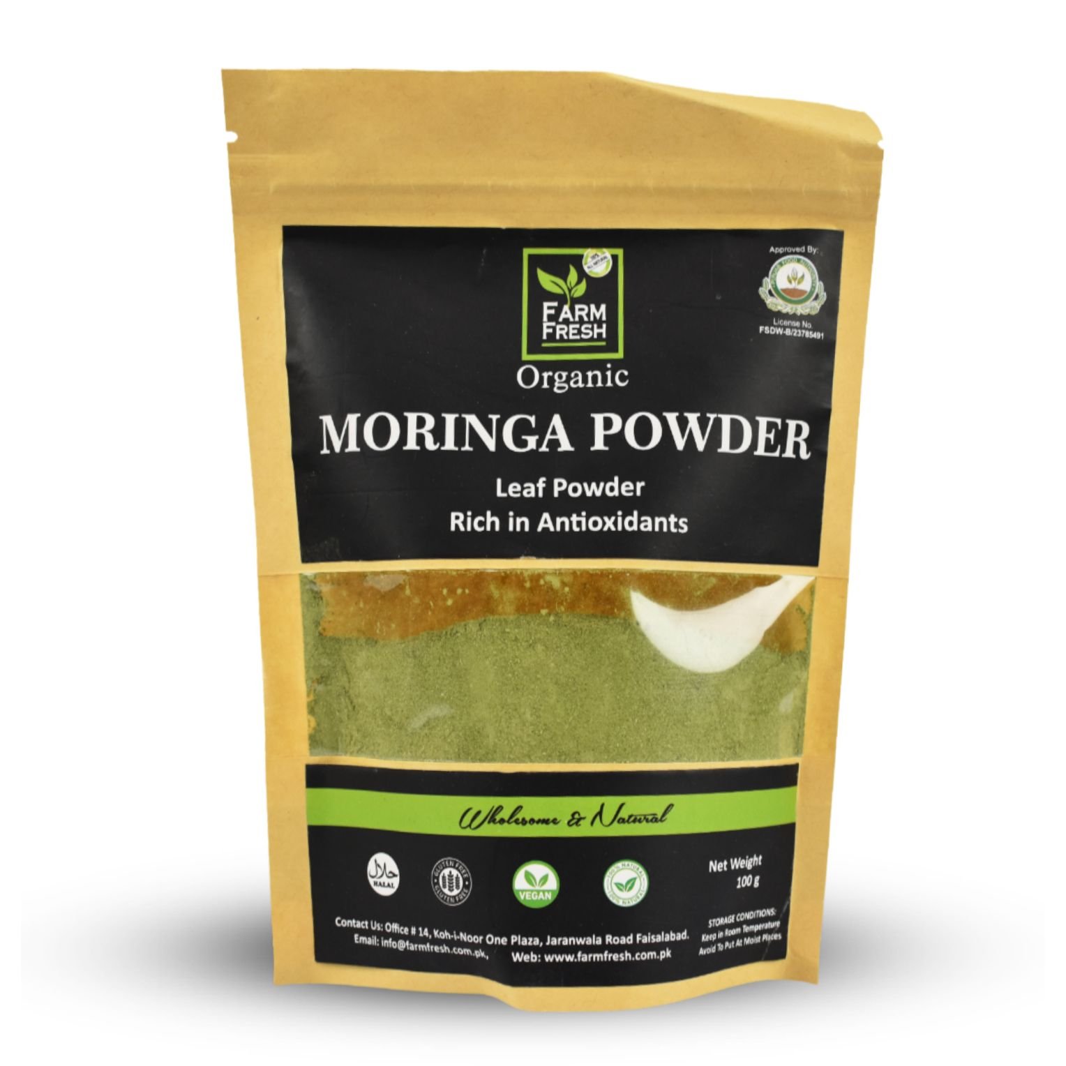 Organic Moringa Leaf Powder – 100 g