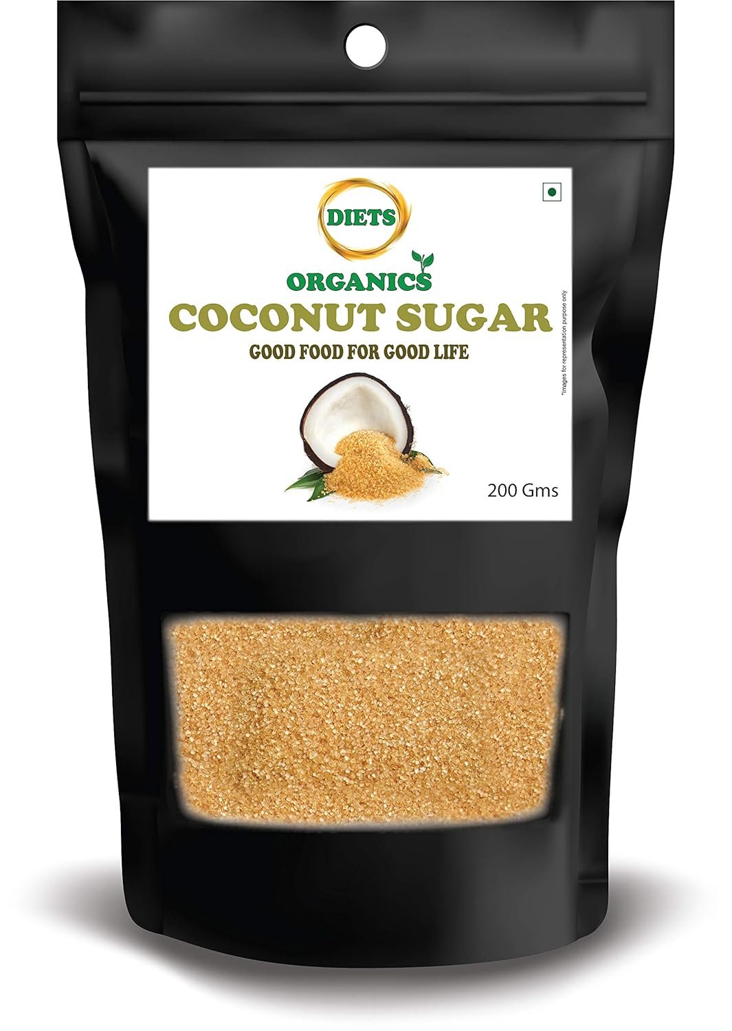 DIETS ORGANICS Coconut Sugar from Coconut Nectar -200gms