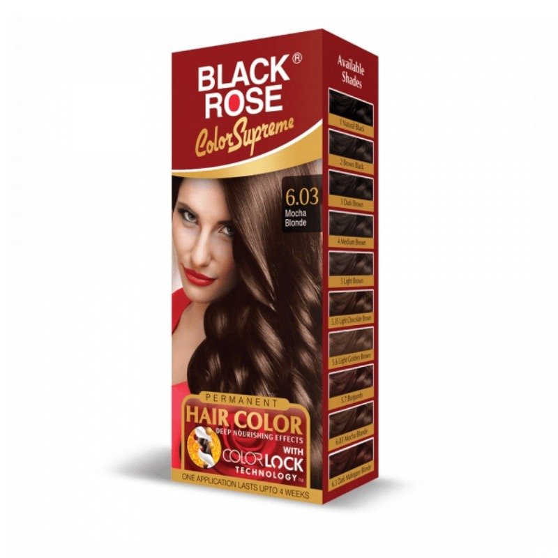 BLACK ROSE HAIR COLOUR MOCHA BLONDE 6.03