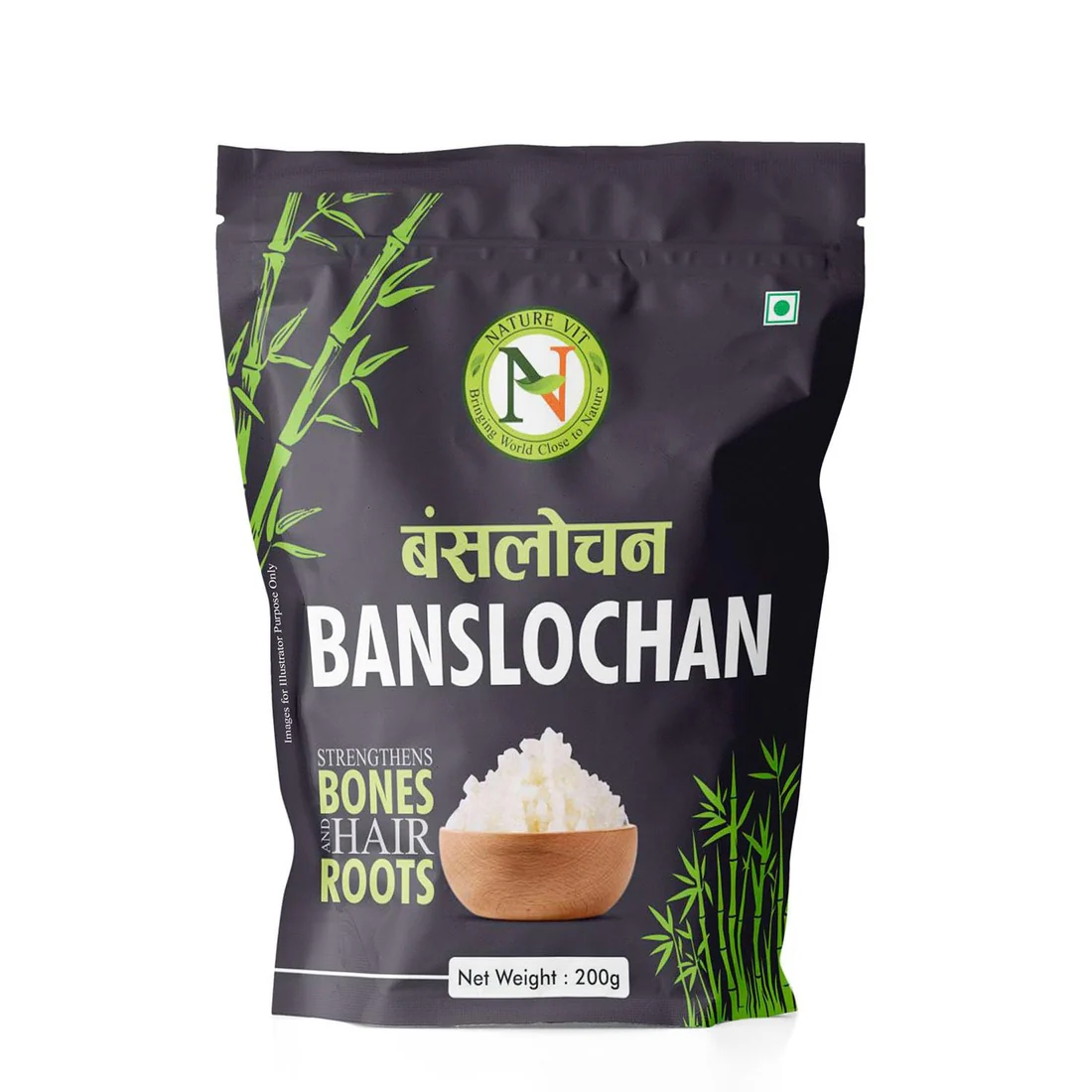 Nature Vit Banslochan | Vanshlochan For Eating | Tabashir | Original Tabasheer | Ayurveda Product - Granules