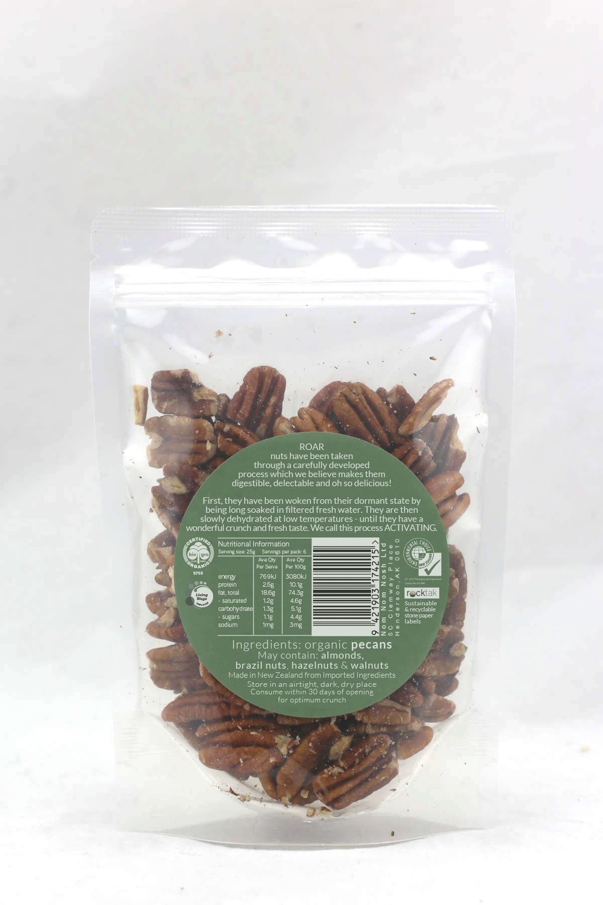 pecans activated organic 150g