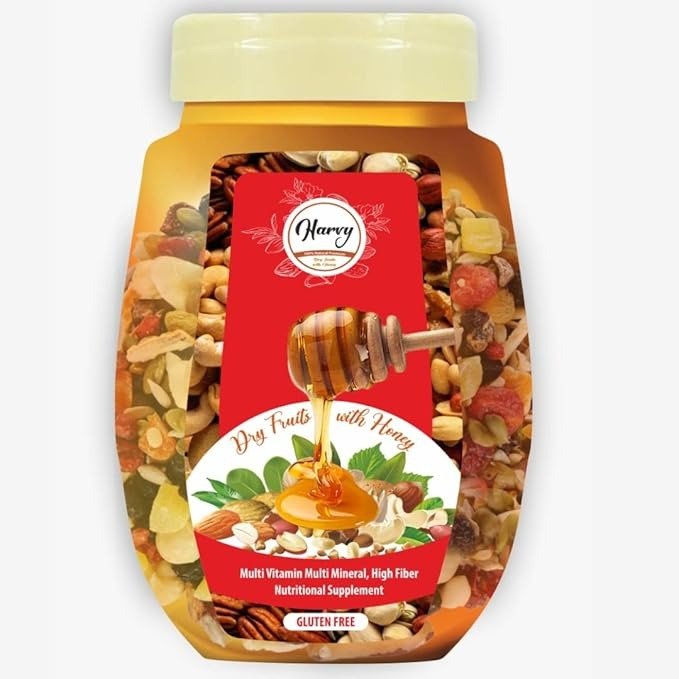 Dry Fruits with Honey, Healthy Mixed Nut in Honey Snack for All (500gm)